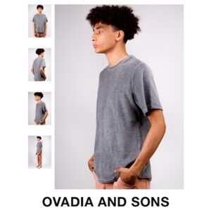 Ovadia & SONS Velour Grey Plush Crew Neck Jay Z Tee
